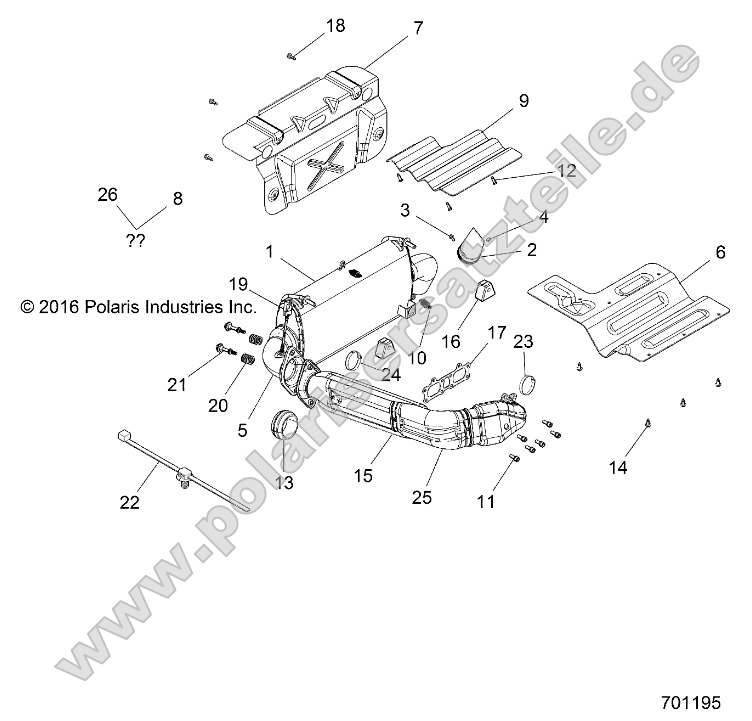Engine, Exhaust System (701195) Engine, Exhaust System (701195)