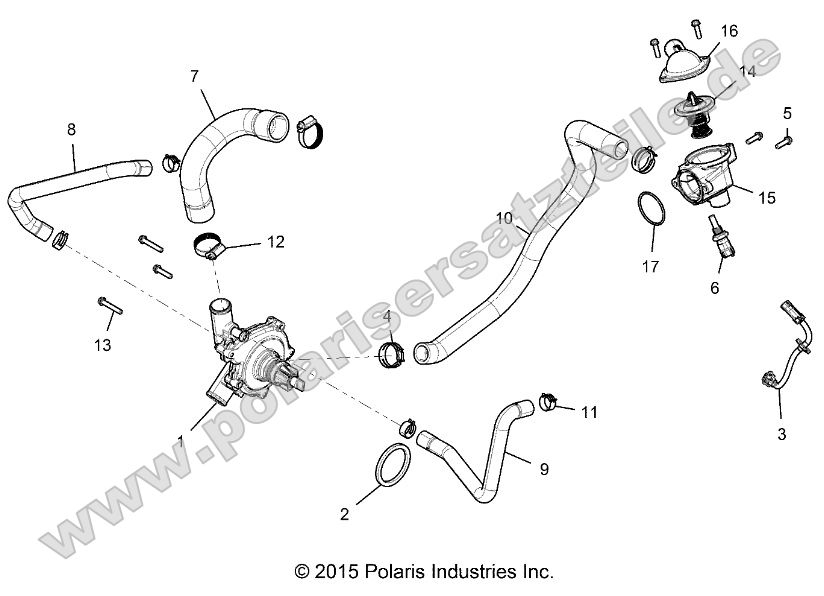 Engine, Waterpump and Bypass Engine, Waterpump and Bypass