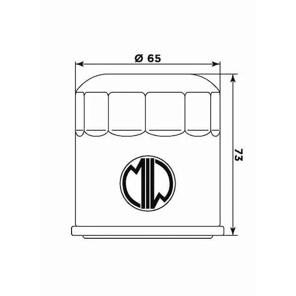 Meiwa Ölfilter MIW H1013 - Access, Bimota, Honda, Kawasaki, Polaris, Yamaha