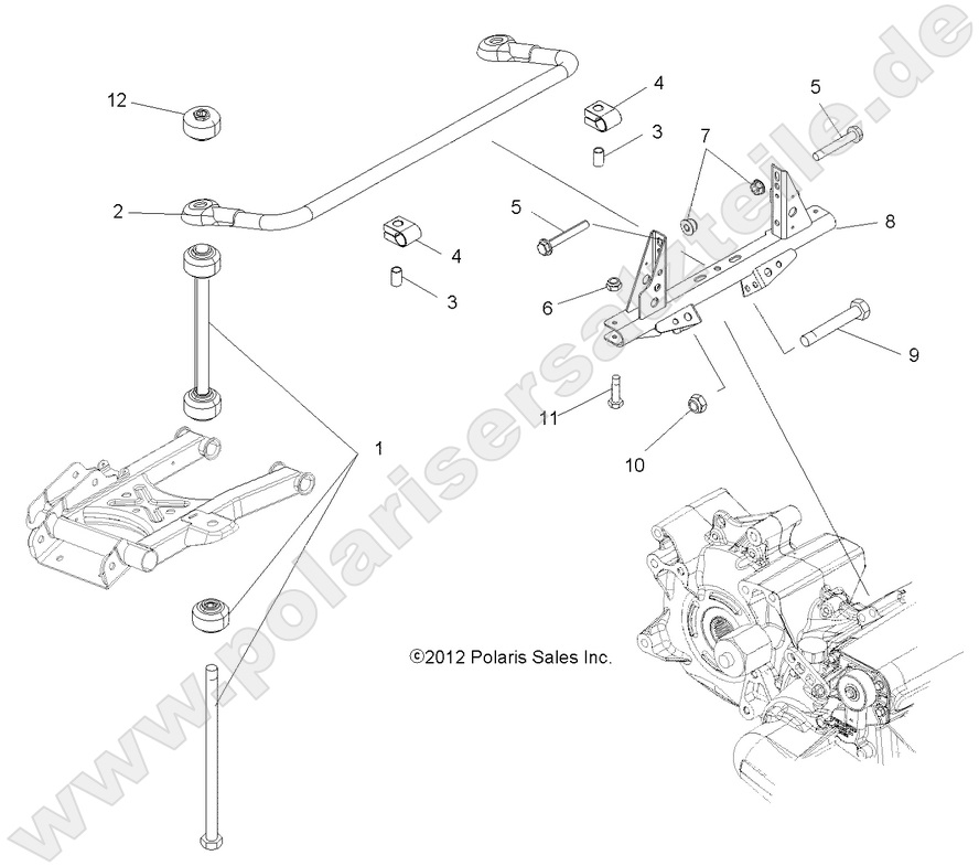 SUSPENSION, TORSION BAR SUSPENSION, TORSION BAR