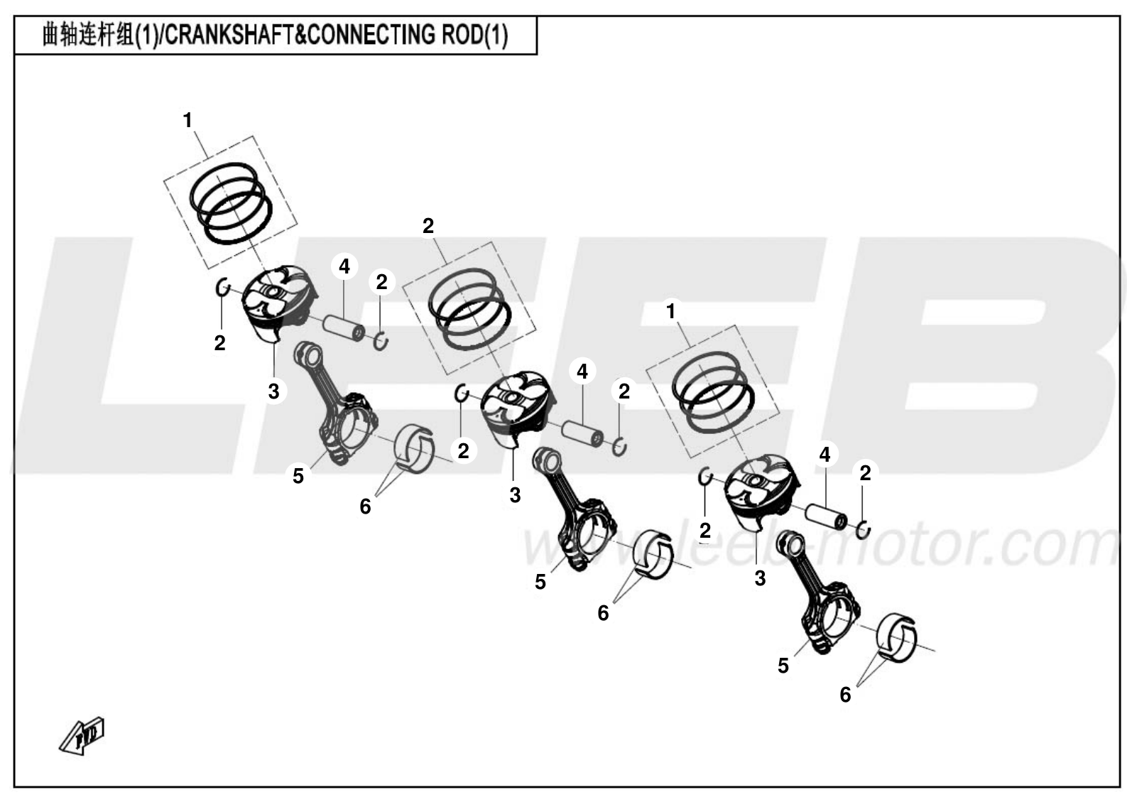 E04-1 CRANKSHAFT & CONNECTING ROD (1) E04-1 CRANKSHAFT & CONNECTING ROD (1)
