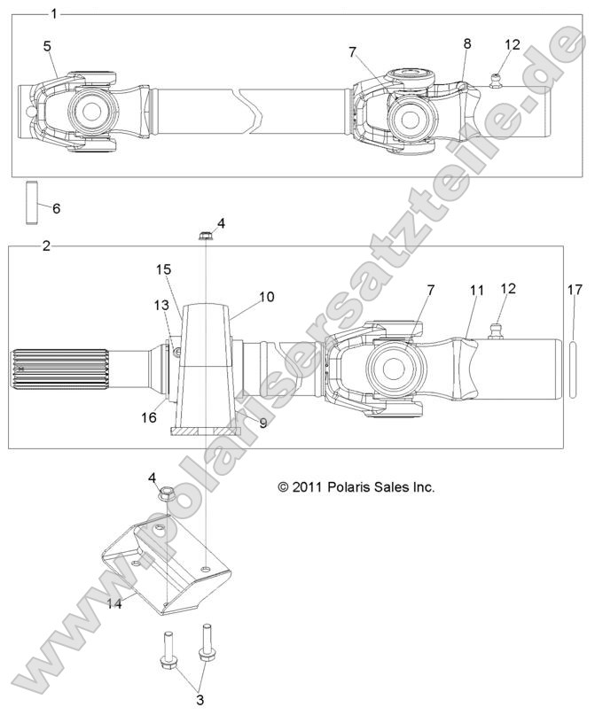 Drive Train, Front Prop Shaft