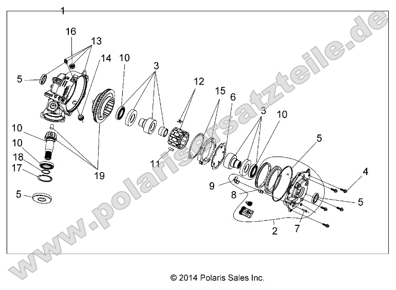 Drive Train, Front Gearcase