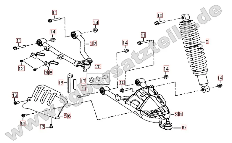 Federbein vorne Federbein vorne