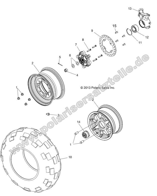 WHEELS, FRONT WHEELS, FRONT