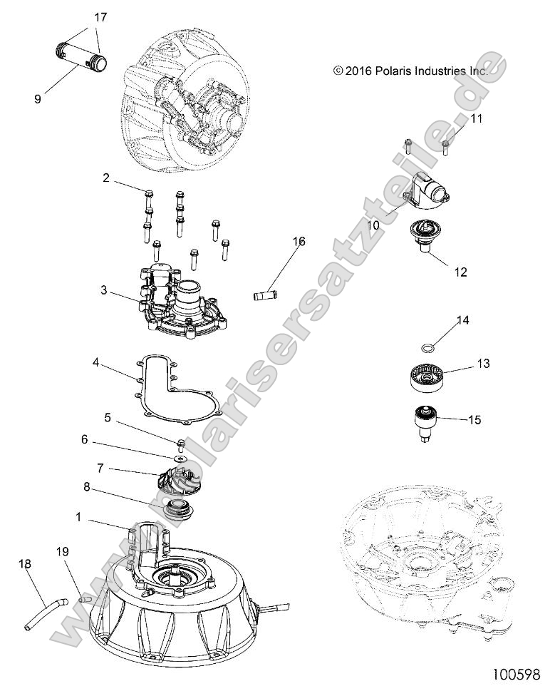 Engine, Cooling System and Water Pump