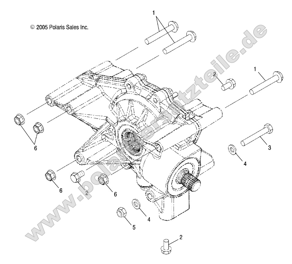 Drive Train, Rear Gearcase Mounting Drive Train, Rear Gearcase Mounting