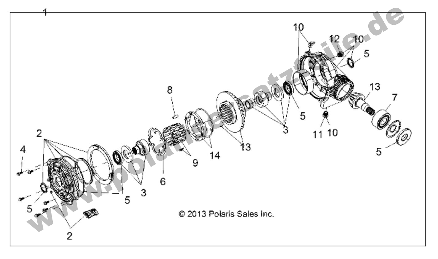 DRIVE TRAIN, FRONT GEARCASE DRIVE TRAIN, FRONT GEARCASE