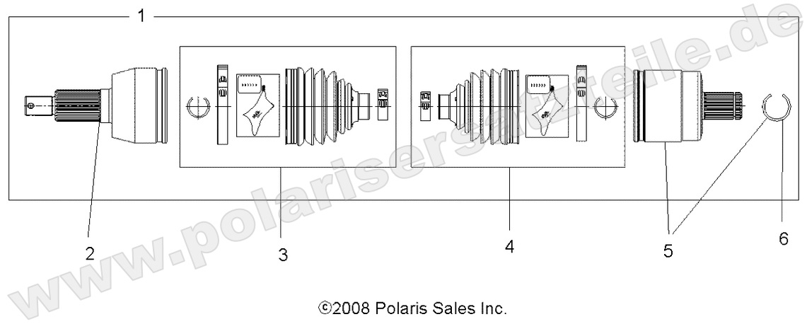DRIVE TRAIN, DRIVE SHAFT, FRONT DRIVE TRAIN, DRIVE SHAFT, FRONT