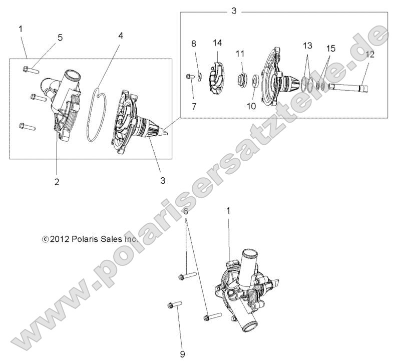 Engine, Cooling, Waterpump