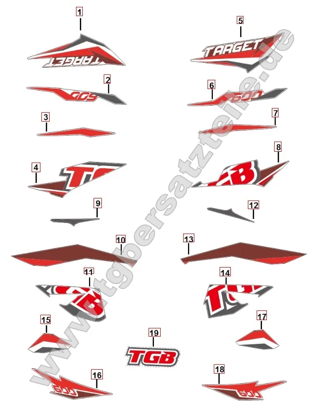 Aufkleber II für Fahrzeug mattschwarz