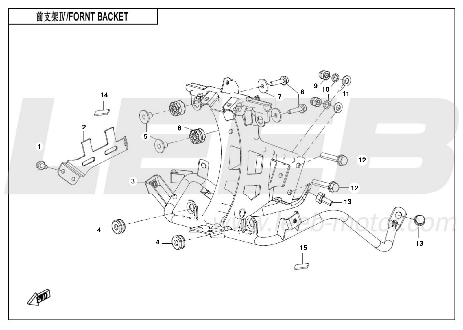 F03-4 FRONT BRACKET