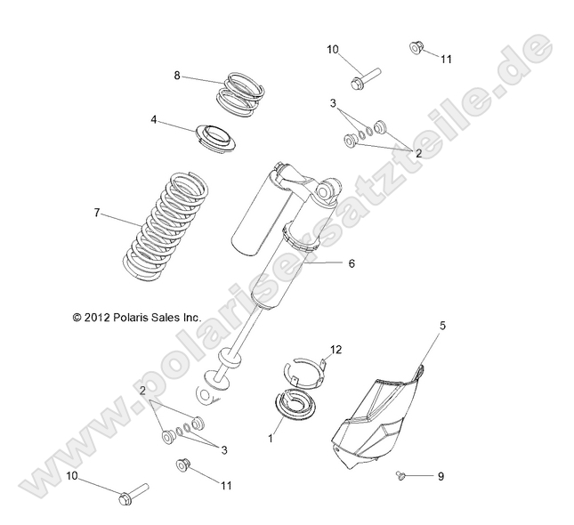 SUSPENSION, REAR SHOCK MOUNTING SUSPENSION, REAR SHOCK MOUNTING