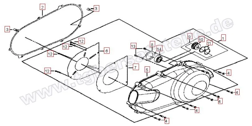 Gehäusedeckel links Gehäusedeckel links