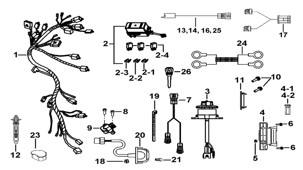 Kabelbaum, Elektrik & Schlosssatz