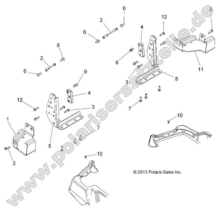 Body, Tailgate Brackets Body, Tailgate Brackets