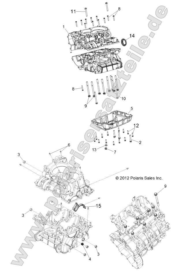 ENGINE, CRANKCASE