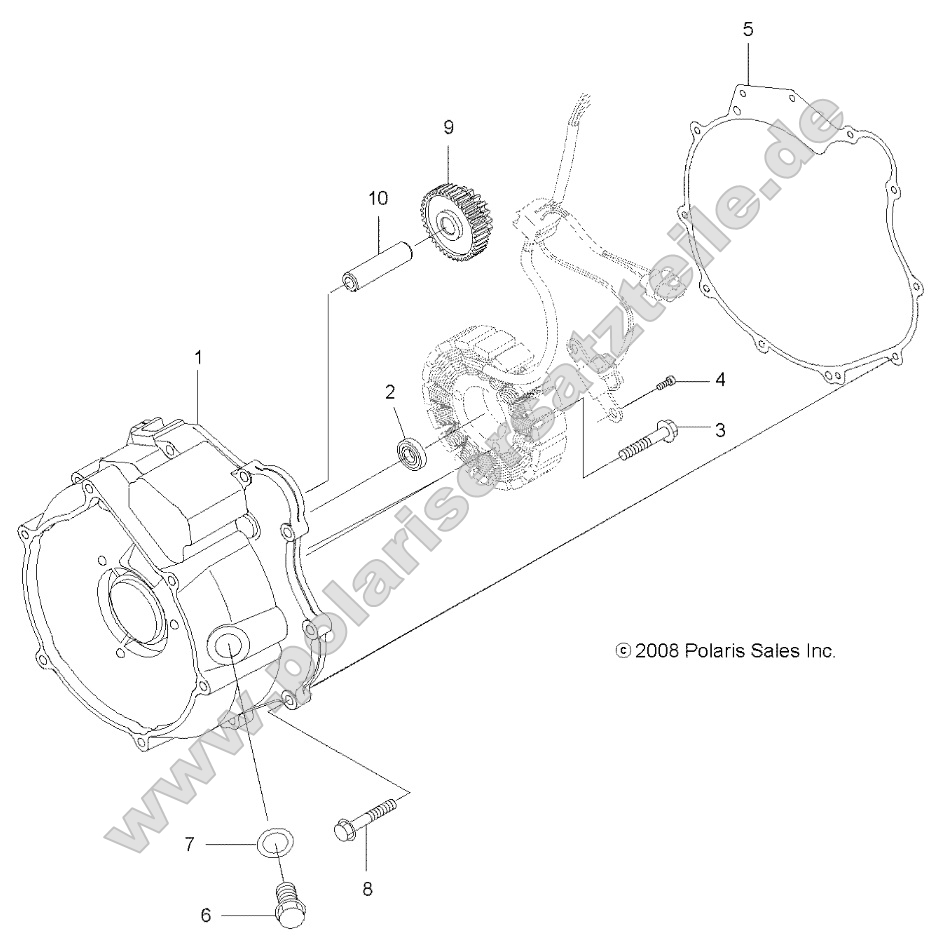 Engine, Magneto Cover Engine, Magneto Cover
