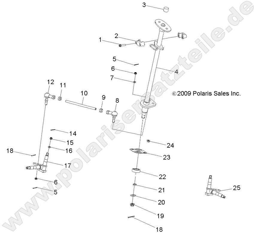 STEERING, STEERING POST and TIE ROD ASM. STEERING, STEERING POST and TIE ROD ASM.