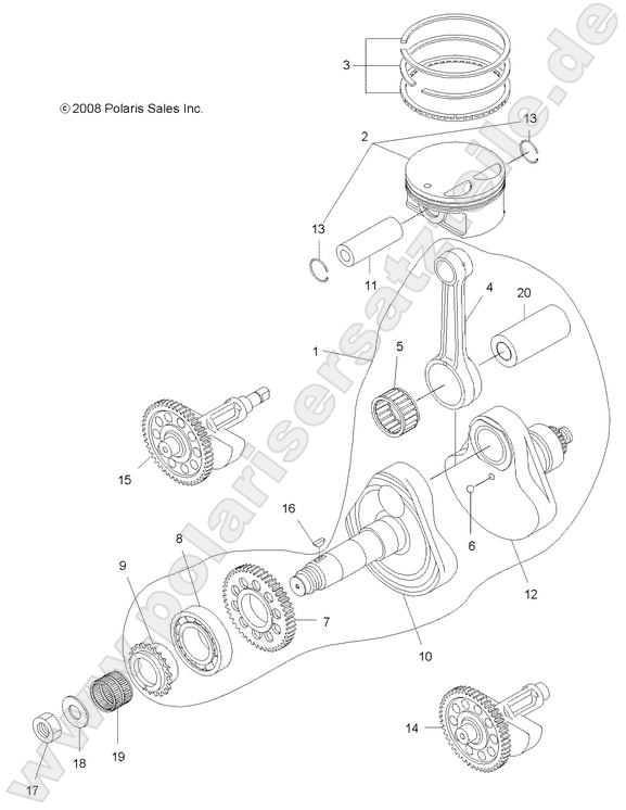 ENGINE, CRANKSHAFT and PISTON ENGINE, CRANKSHAFT and PISTON
