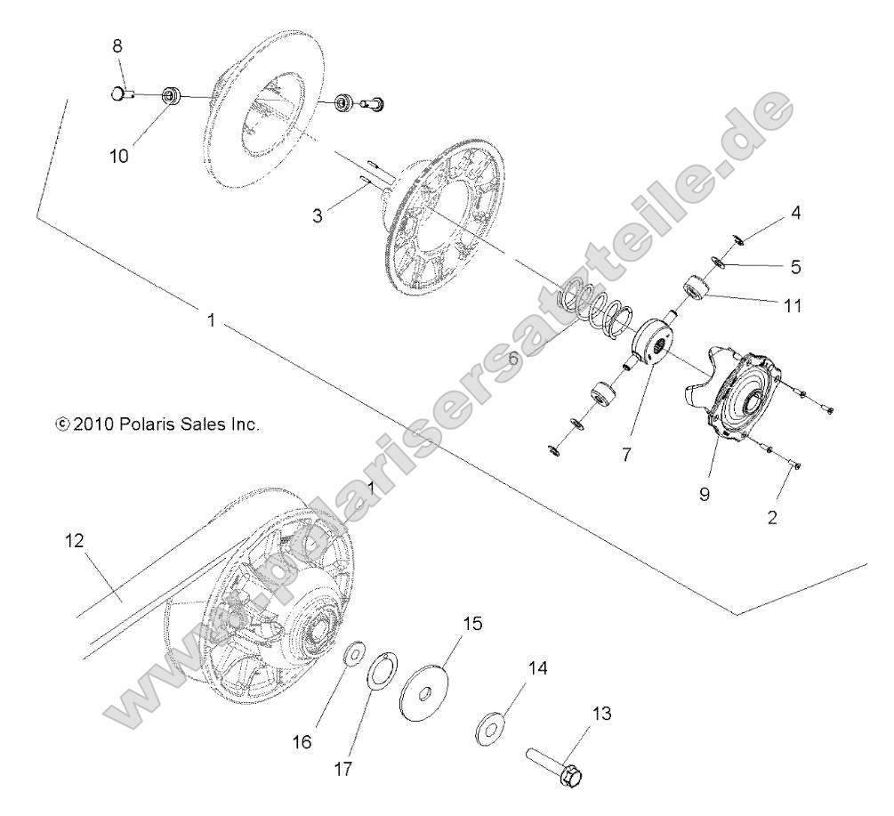 Drive Train, Secondary Clutch