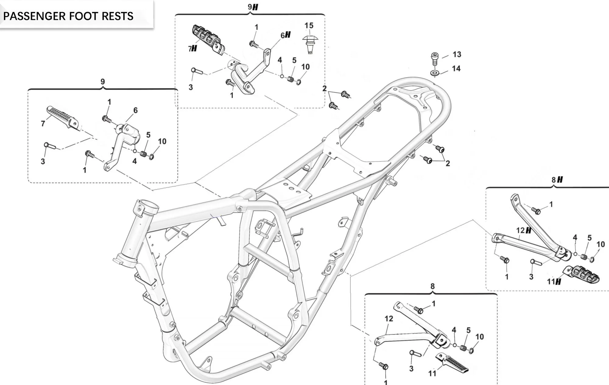 Fußraster hinten Fußraster hinten