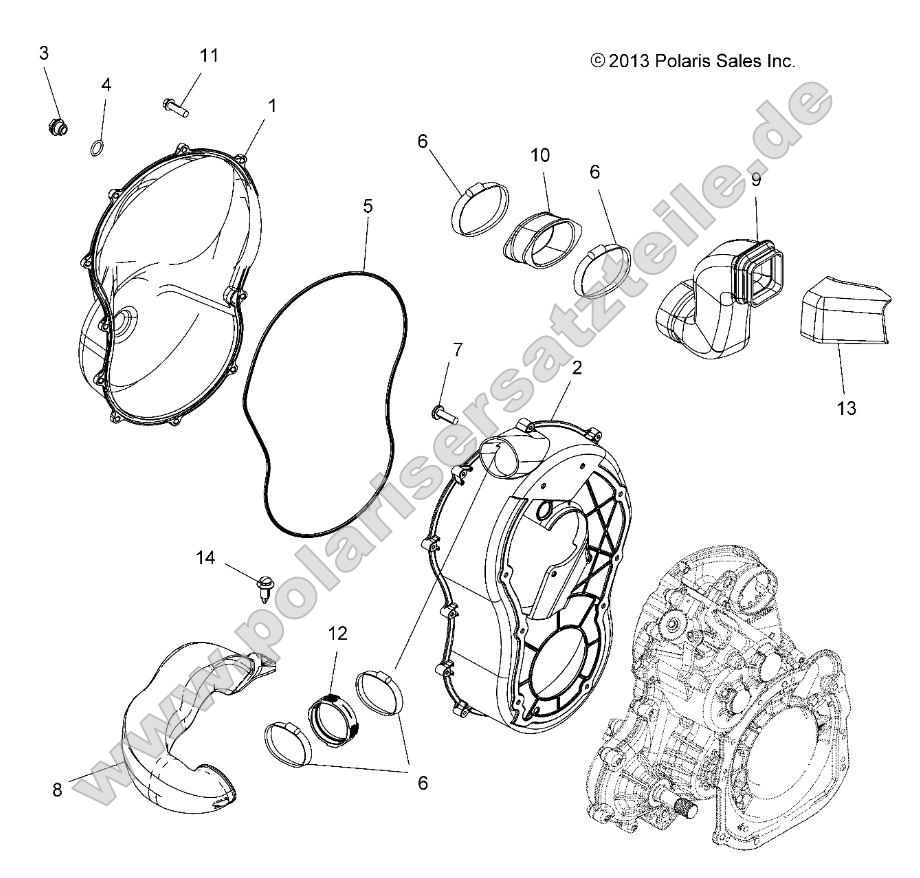 Body, Clutch Cover Body, Clutch Cover