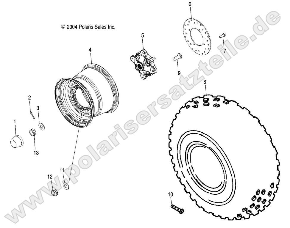 Wheel, Rear