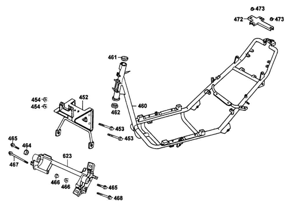 Rahmen & Motorhalter