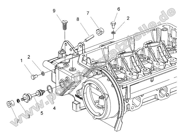 Engine, Accelerator Control (without Lever)