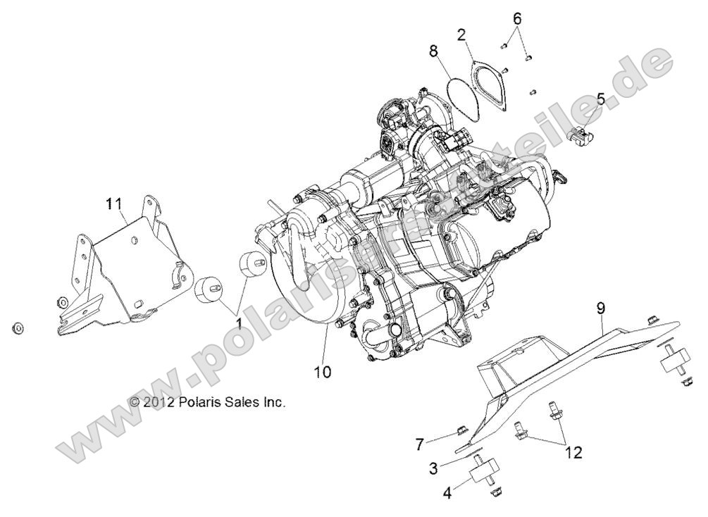 Engine, Mounting