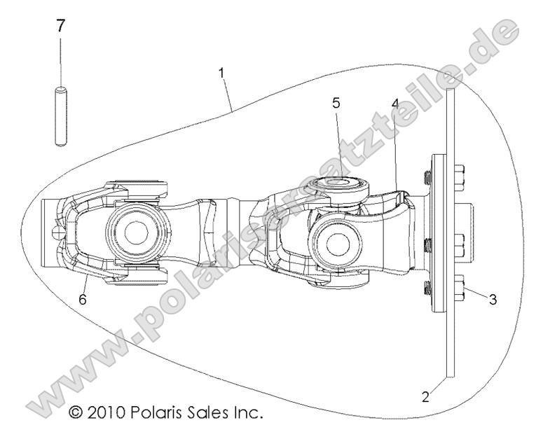 Drive Train, Rear Drop Shaft
