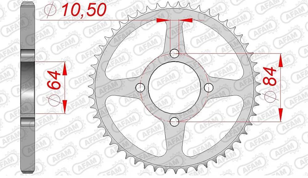 AFAM Kettensatz Stahl 428 R1-G 15x51 - Suzuki RV 125 Van-Van 2002-06
