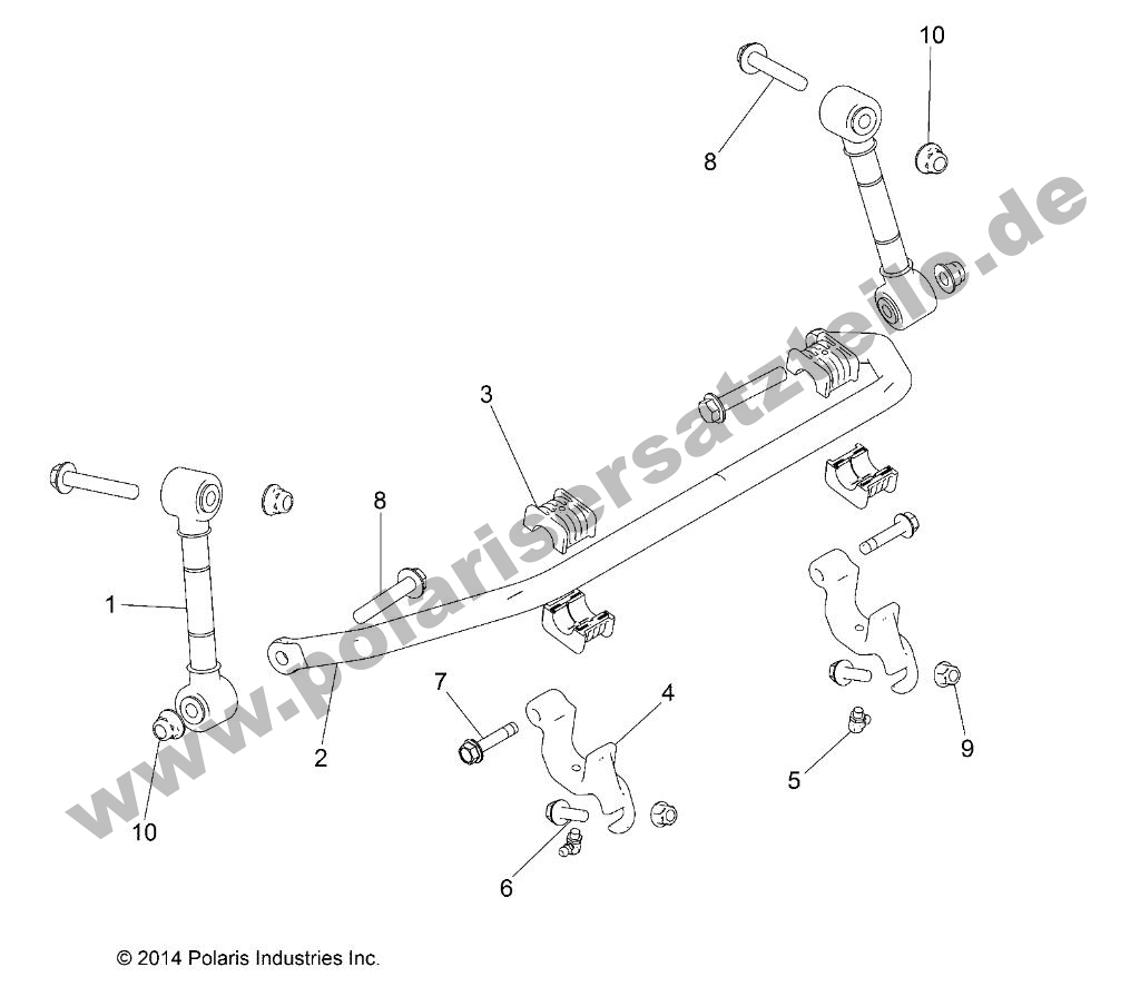 SUSPENSION, STABILIZER BAR, FRONT SUSPENSION, STABILIZER BAR, FRONT