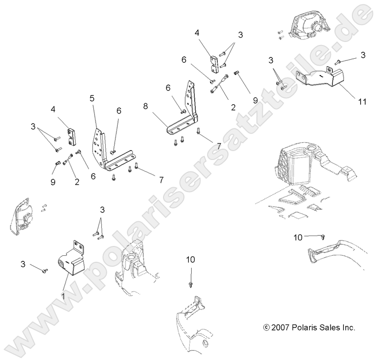 BODY, TAILGATE BRACKETS BODY, TAILGATE BRACKETS