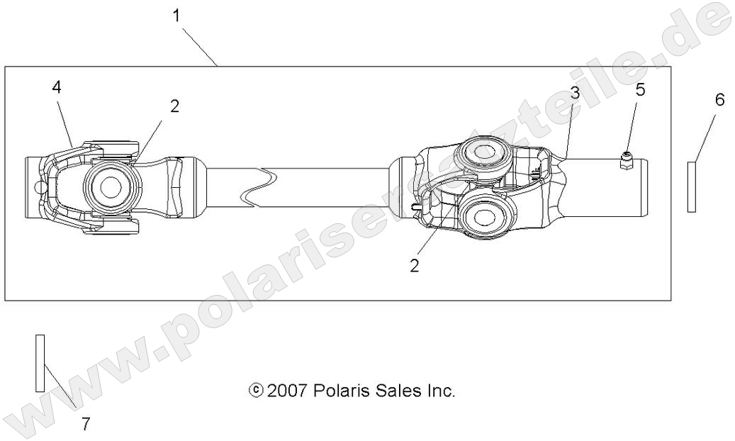 DRIVE TRAIN, FRONT PROP SHAFT