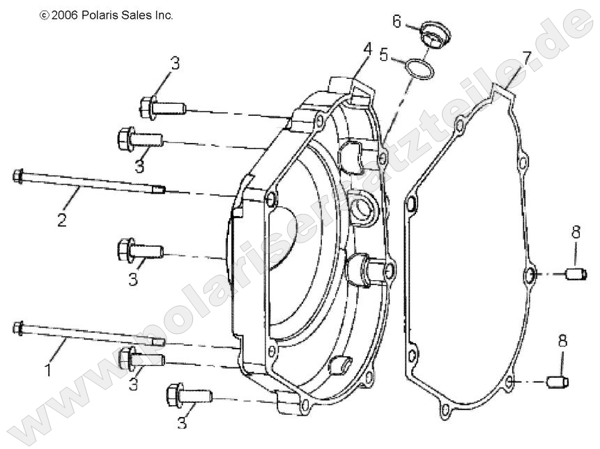 ENGINE, CRANKCASE COVER, RH ENGINE, CRANKCASE COVER, RH