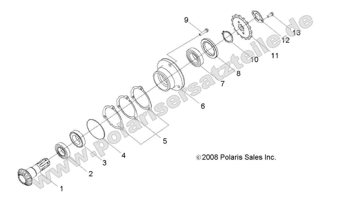 DRIVE TRAIN, GEAR SHAFT OUTPUT DRIVE TRAIN, GEAR SHAFT OUTPUT