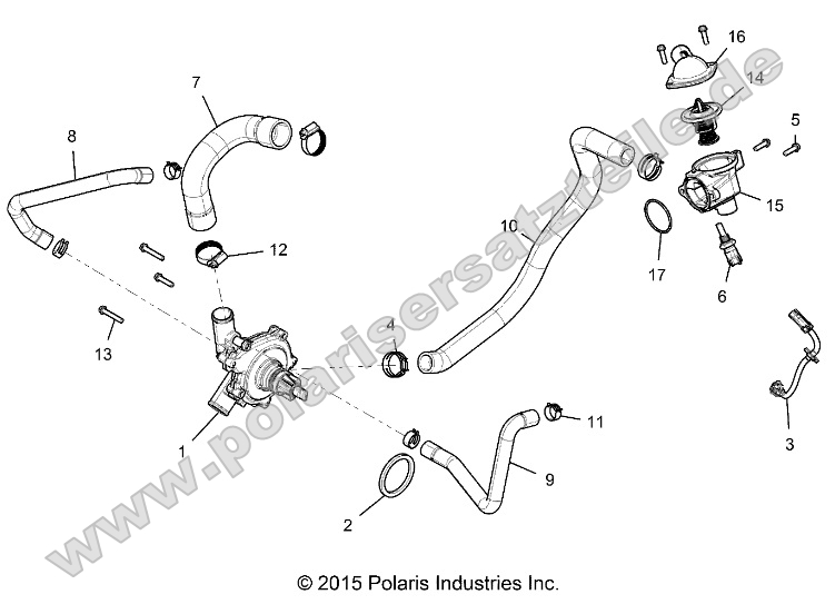 Engine, Waterpump and Bypass Engine, Waterpump and Bypass