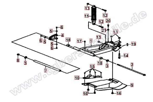 Schwinge hinten Schwinge hinten