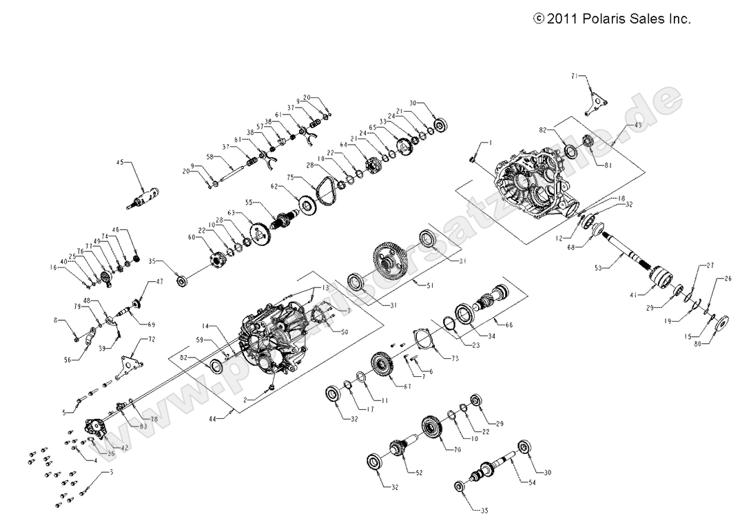 DRIVE TRAIN, MAIN GEARCASE DRIVE TRAIN, MAIN GEARCASE