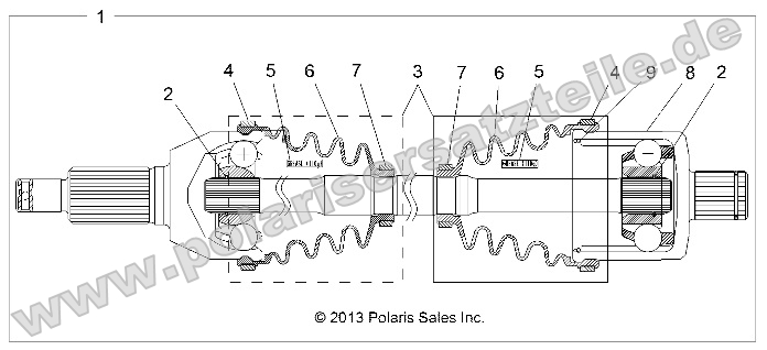 Drive Train, Rear Half Shaft Drive Train, Rear Half Shaft