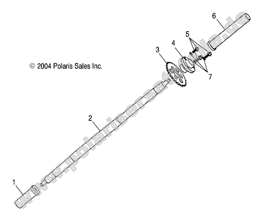 Rear Wheel Axle Rear Wheel Axle