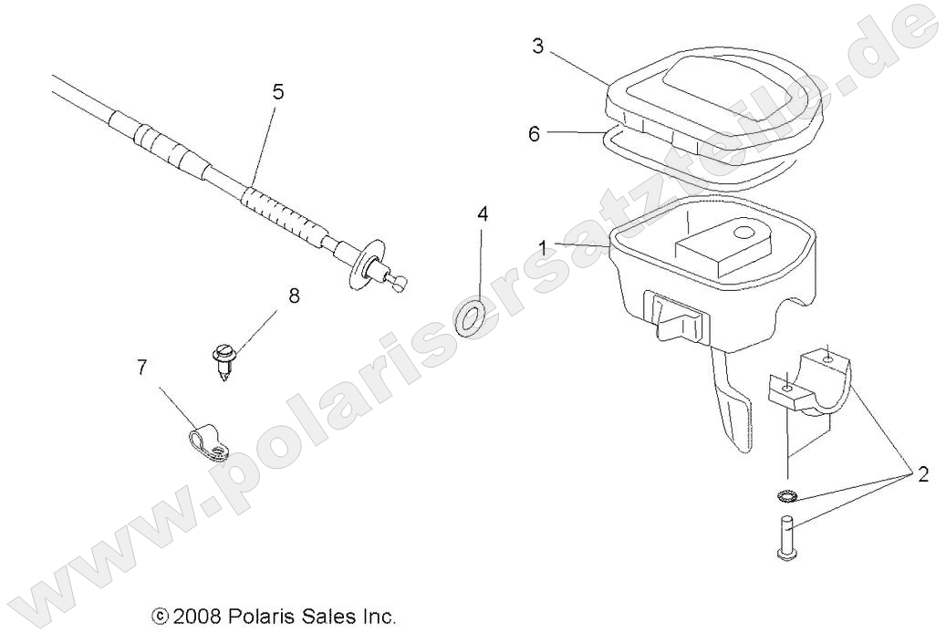 STEERING, CONTROLS and THROTTLE ASM. and CABLE STEERING, CONTROLS and THROTTLE ASM. and CABLE
