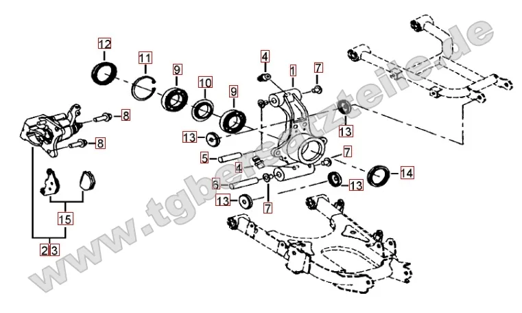 Hinterradachse Hinterradachse