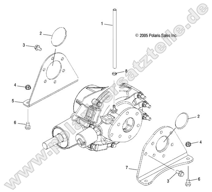 Gearcase Mounting, Rear