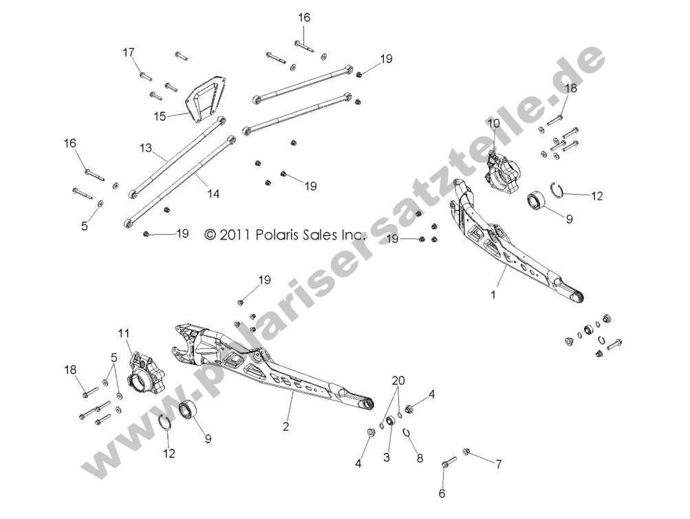 SUSPENSION, REAR SUSPENSION, REAR