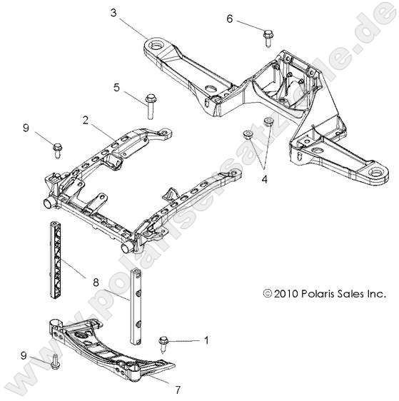 BODY, FRONT RACK SUPPORT