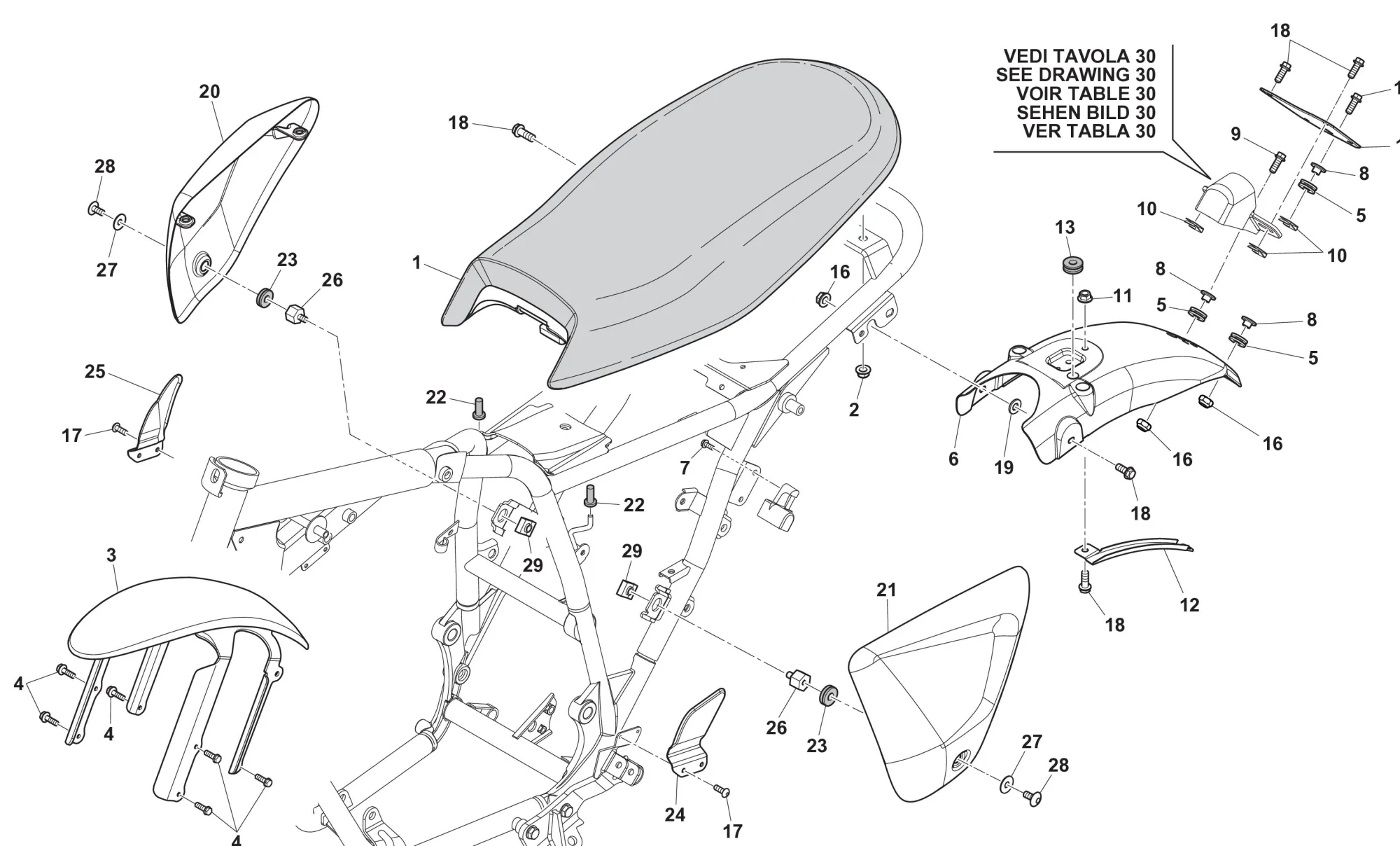 Verkleidung / Sitzbank