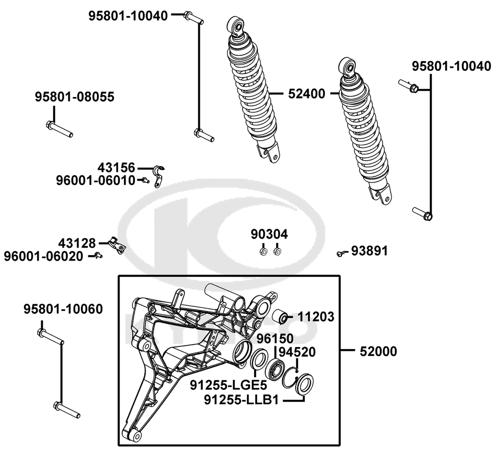 Stoßdämpfer hinten & Schwingarm Stoßdämpfer hinten & Schwingarm